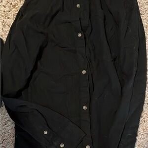 H&M black button down shirt